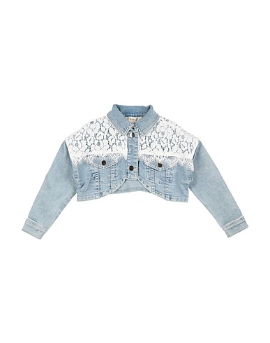 TWINSET Denim jacket 72% Cotton, 23% Polyester, 3% Viscose, 2% Elastane