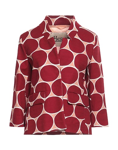 HERNO Jacket Burgundy 98% Cotton, 2% Elastane