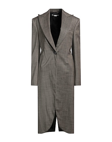 STELLA McCARTNEY Coat Khaki 99% Wool, 1% Elastane
