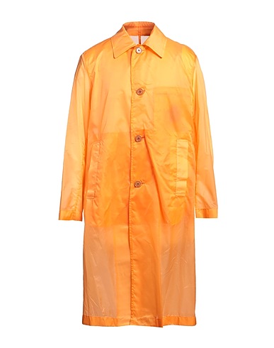 DRIES VAN NOTEN Full-length jacket Orange 100% Polyamide