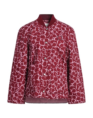 MAISON KITSUNÉ Shell jacket Burgundy 100% Cotton