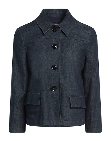 EMPORIO ARMANI Denim jacket Blue 98% Cotton, 2% Elastane