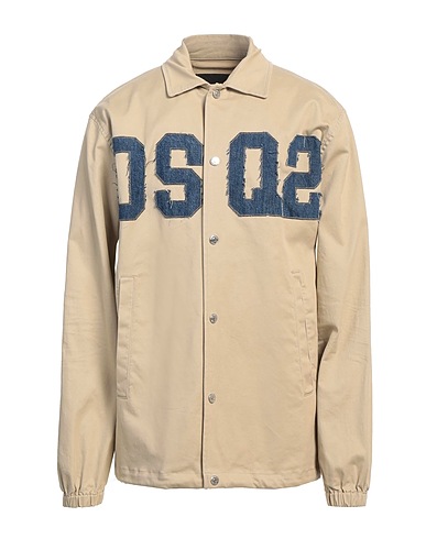 DSQUARED2 COATS & JACKETS Beige 97% Cotton, 3% Elastane