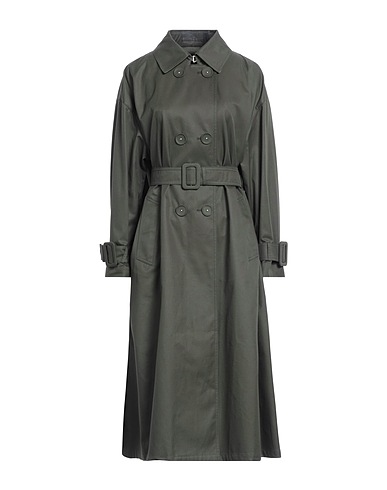 HERNO Double breasted pea coat Dark green 100% Cotton, Polyester