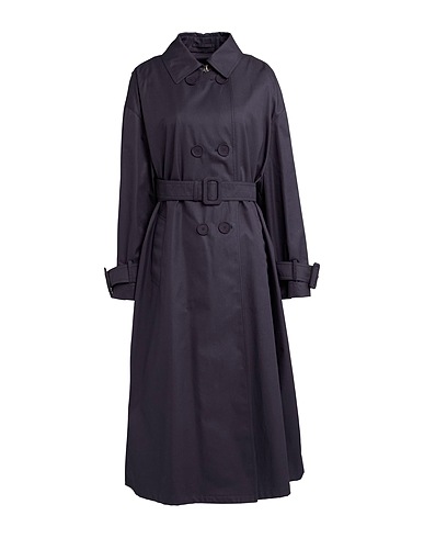 HERNO Double breasted pea coat Midnight blue 100% Cotton, Polyester