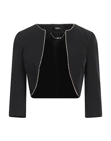 LIU •JO Jacket Black 89% Polyester, 11% Elastane
