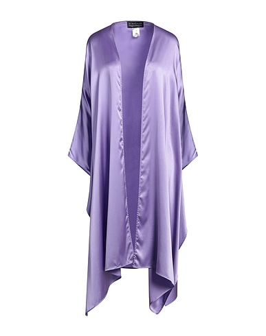 GIANLUCA CAPANNOLO Full-length jacket Lilac 94% Silk, 6% Elastane