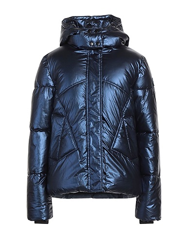 DESIGUAL Shell jacket Navy blue 100% Polyamide