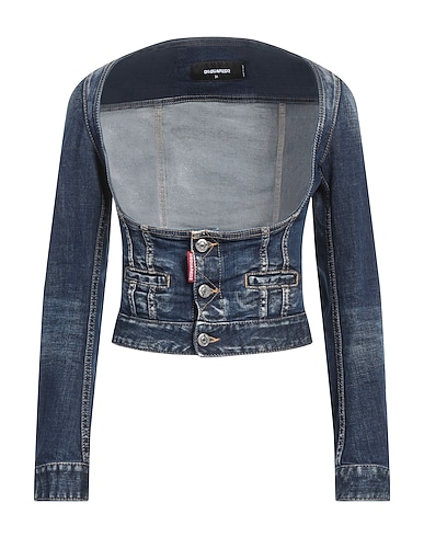 DSQUARED2 Denim jacket BLU 99% Cotton, 1% Elastane