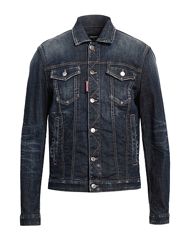 DSQUARED2 Denim jacket Blue 98% Cotton, 2% Elastane