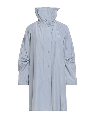 EMPORIO ARMANI Full-length jacket Sky blue 51% Cotton, 49% Polyester