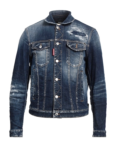 DSQUARED2 Denim jacket Blue 98% Cotton, 2% Elastane