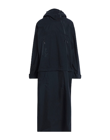 HYEIN SEO Full-length jacket Black 43% Polyester, 39% Cotton, 18% Nylon, Elastane