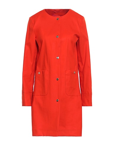 HERNO Full-length jacket Tomato red 100% Cotton, Polyurethane
