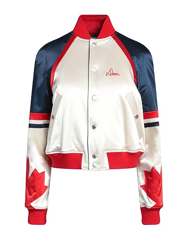DSQUARED2 Blouson Blanc cassé 52% Coton, 43% Viscose, 5% Élasthanne