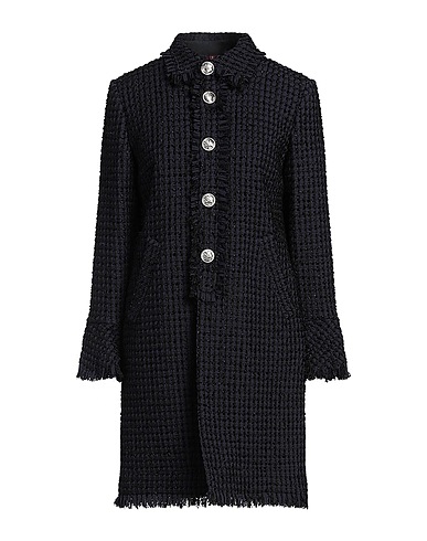DSQUARED2 Coat Midnight blue 62% Polyamide, 19% Cotton, 17% Acrylic, 1% Polyester, 1% Other Fibres