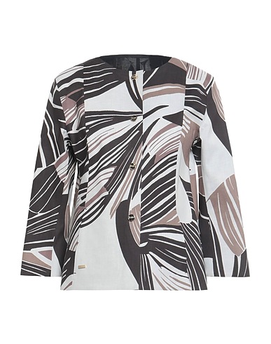 HERNO Jacket Light grey 100% Cotton, Polyurethane