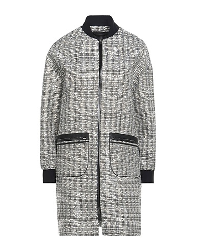 HERNO Lange Jacke Schwarz 55% Viskose, 25% Baumwolle, 13% Polyamid, 5% Acryl, 2% Metallfaser