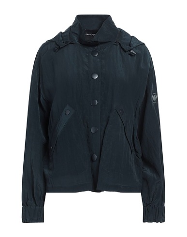EMPORIO ARMANI Jacket Midnight blue 70% Cupro, 19% Lyocell, 11% Polyamide