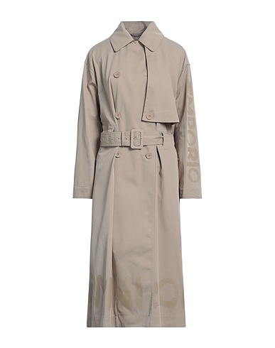 EMPORIO ARMANI Double breasted pea coat Sand 57% Polyester, 43% Cotton
