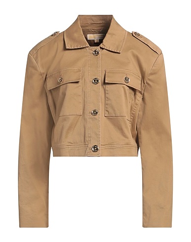 MICHAEL MICHAEL KORS Jacket Camel 98% Organic cotton, 2% Elastane