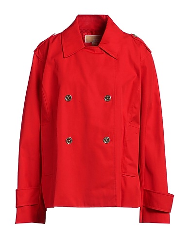MICHAEL MICHAEL KORS Lange Jacke Rot 100% Baumwolle