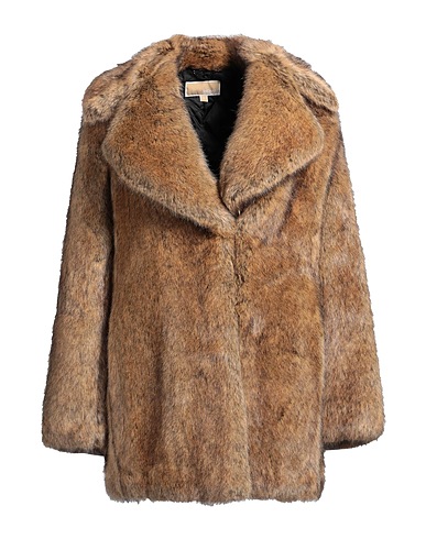 MICHAEL MICHAEL KORS Teddy Coat Sabbia 100% Modacrilico
