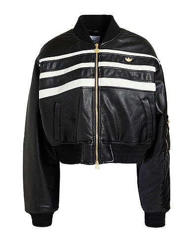 ADIDAS ORIGINALS Bomber PLEATHER BOMBER
 Μαύρο 100% Πολυουρεθάνη