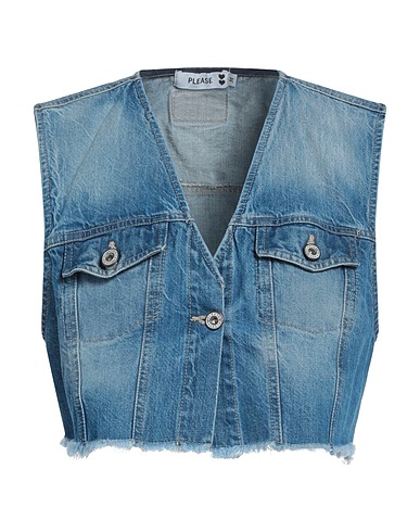 PLEASE Denim jacket Blue 100% Cotton