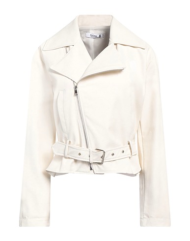PLEASE Biker jacket Cream 50% Polyurethane, 50% Viscose