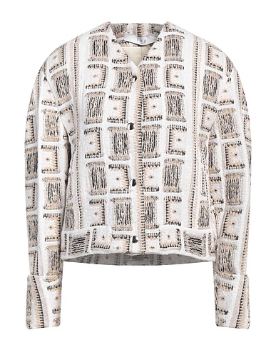 IRO Jacket Off white 39% Viscose, 29% Synthetic fibers, 14% Acrylic, 13% Cotton, 5% Wool