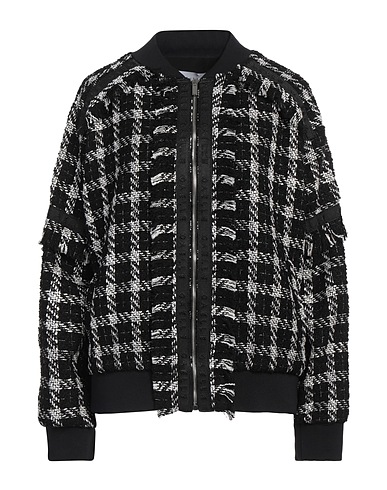 GAëLLE Paris Bomber Black 52% Acrylic, 32% Polyester, 11% Viscose, 4% Cotton, 1% Metallic fiber