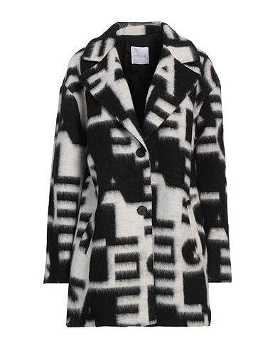 GAëLLE Paris Coat Black 47% Polyester, 38% Virgin Wool, 15% Acrylic