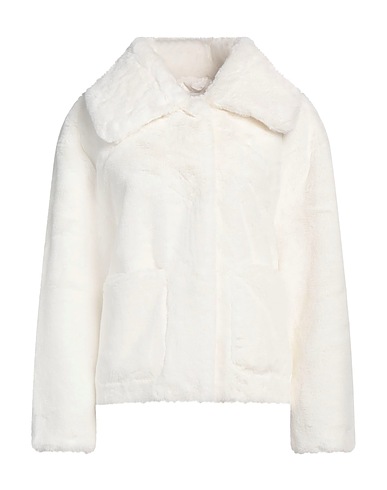 GAëLLE Paris Teddy Coat White 100% Polyester
