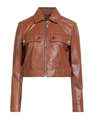 LIU •JO Jacket Brown 100% Lambskin