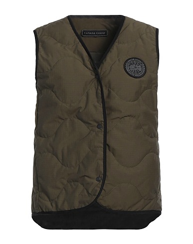 CANADA GOOSE Gilet Military green 57% Cotton, 43% Polyamide