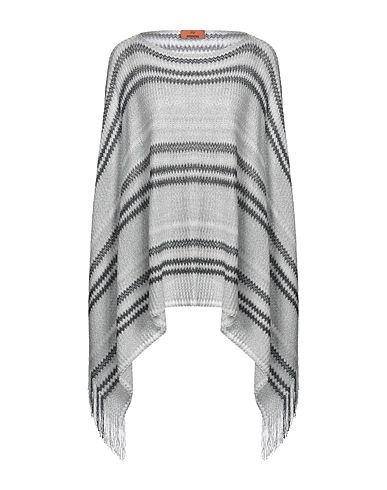 MISSONI Cloak Light grey 76% Viscose, 24% Polyester