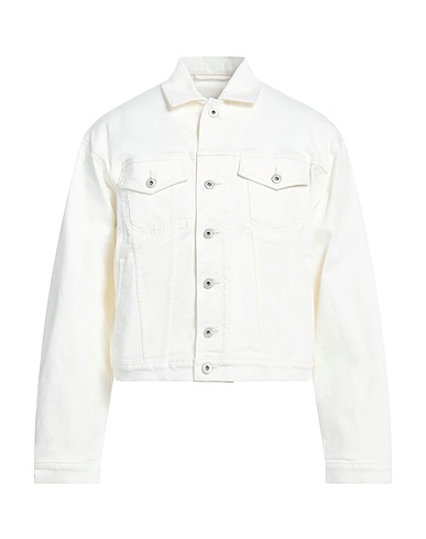 KENZO Denim jacket White 98% Cotton, 2% Elastane