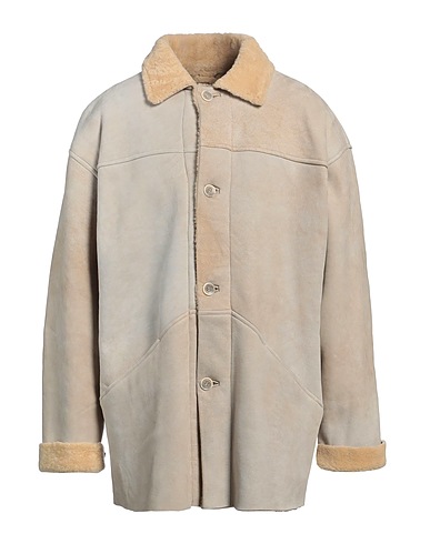 GIORGIO BRATO Teddy Coat Beige 100% Shearling