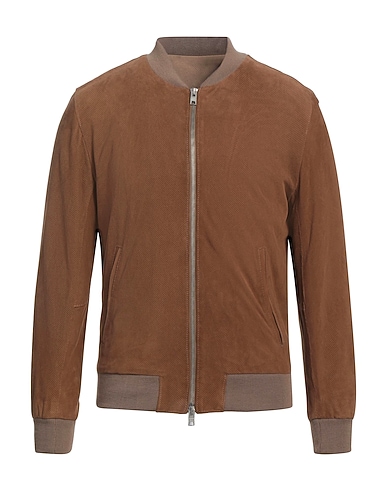 DFOUR Bomber Camel Leather