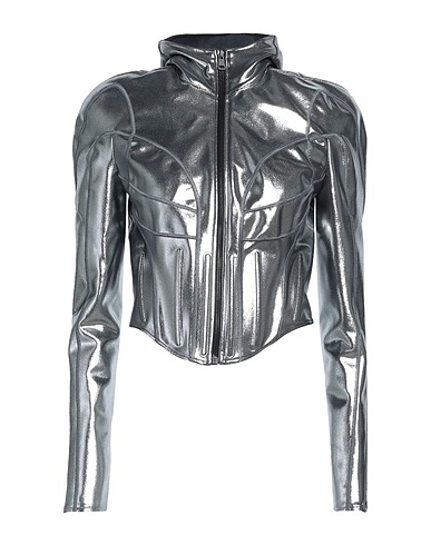 MUGLER Jacket Silver 78% Polyamide, 22% Elastane