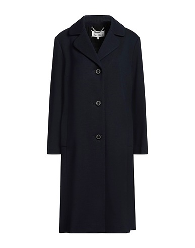 MAISON MARGIELA Coat Midnight blue 50% Acrylic, 50% Wool