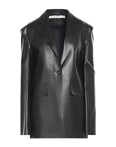 KASSL EDITIONS Jacket Black 68% Cotton, 29% Polyurethane, 3% Elastane
