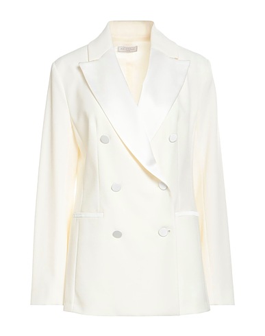 ANTONELLI Blazer White 53% Polyester, 43% Virgin Wool, 4% Elastane