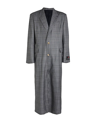DOUBLET Lange Jacke Grau 100% Wolle