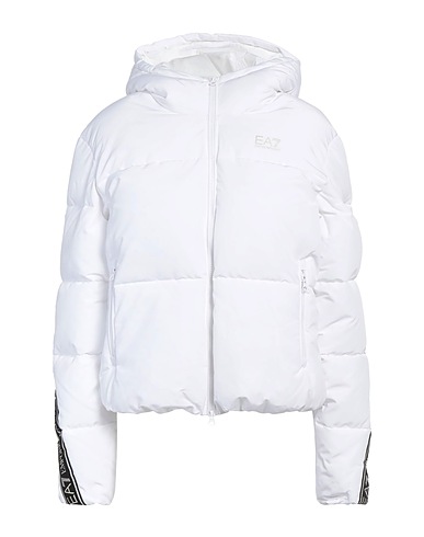 EA7 Shell jacket White 100% Recycled polyester
