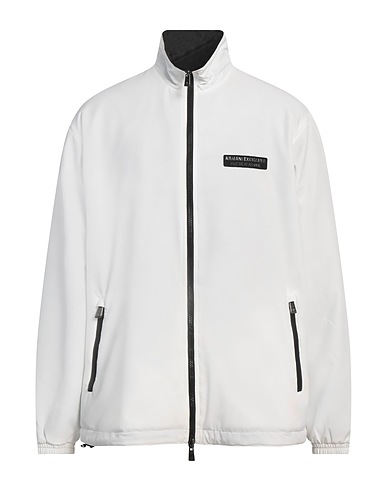 ARMANI EXCHANGE Jacket White 91% Polyester, 9% Elastane