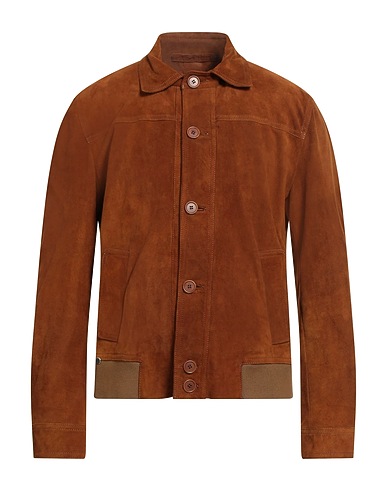 SALVATORE SANTORO Bomber Brown Ovine leather
