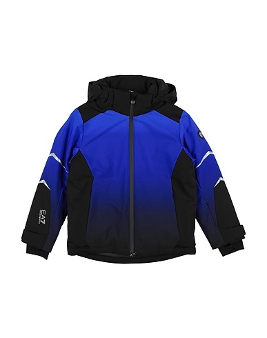 EA7 Shell jacket Bright blue 88% Polyamide, 12% Elastane