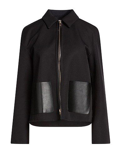 AGNONA Jacket NERO 98% Cotton, 2% Polyamide